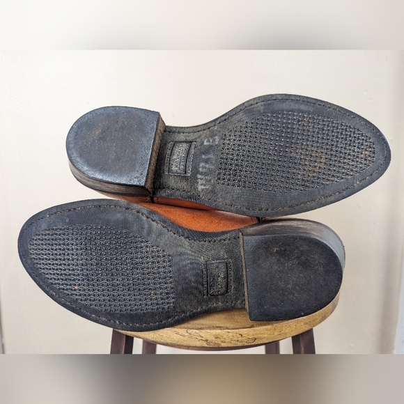 VINTAGE Avonite Hypalon Cowboy Boots, Honey/Cognac Brown (SIZE 9 EE/Extra Wide) - Picture 10 of 13